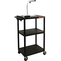 Chariot utilitaire &eacute;lectrique, 3 tiers, 24" x 42" x 18", Capacit&eacute; 300 lb Distribution Industrielle GC