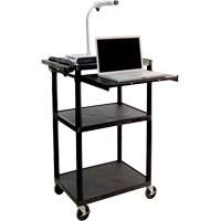 Chariot utilitaire &eacute;lectrique, 3 tiers, 24" x 42" x 18", Capacit&eacute; 300 lb Distribution Industrielle GC