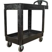 Chariot utilitaire, 2 tiers, 17-1/8" x 33-1/2" x 37-5/8", Capacit&eacute; 550 lb Distribution Industrielle GC