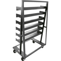 Chariot &agrave; cadre en A robuste &agrave; un c&ocirc;t&eacute; avec 6 plateaux, 38" x 25" x 63", Capacit&eacute; 2500 lb Distribution Industrielle GC
