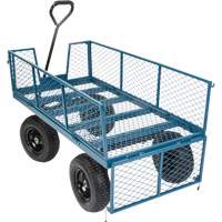 Wagon avec c&ocirc;t&eacute;s rabattables, 24" la x 48" la x Capacit&eacute; 800 lb Distribution Industrielle GC