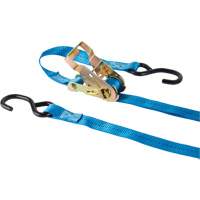 Tendeur d'arrimage &agrave; cliquet, Crochet en J, 15' , 1" , Charge d'utilisation max. 500 lb (227 kg) Distribution Industrielle GC