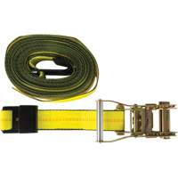 Tendeur d'arrimage pour treuil, Crochet plat, 30' , 2" , Charge d'utilisation max. 3335 lb (1512 kg) Distribution Industrielle GC