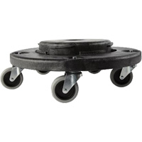Brute&reg; Dolly, Polyethylene, Black, Fits: 20 - 55 US Gal. Distribution Industrielle GC