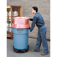 Waste Container Dolly, Polyethylene, Black Distribution Industrielle GC