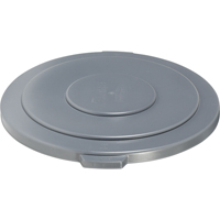 Round Brute&reg; Tops, Flat Lid, Plastic/Polyethylene, Fits Container Size: 26-1/2" Dia. Distribution Industrielle GC