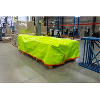 B&acirc;che tiss&eacute;e robuste haute visibilit&eacute;, Poly&eacute;thyl&egrave;ne, Vert/Orange, 16' x 20' x 12 mils Distribution Industrielle GC