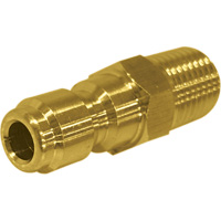 1/4" Male Brass Plated Quick Disconnect Plug Distribution Industrielle GC