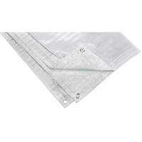 B&acirc;che isol&eacute;e, Poly&eacute;thyl&egrave;ne, Blanc, 20' x 12' x 8 mils Distribution Industrielle GC