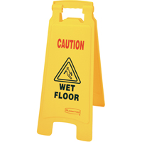 "Wet Floor" Safety Signs, English with Pictogram Distribution Industrielle GC