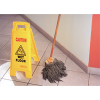 "Wet Floor" Safety Signs, English with Pictogram Distribution Industrielle GC