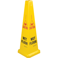 C&ocirc;nes de d&eacute;viation  Wet Floor , Anglais avec pictogramme Distribution Industrielle GC