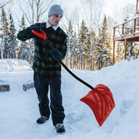 Yukon Snow Shovel, Polypropylene Blade, 18" Wide, Ergonomic D-Grip Handle Distribution Industrielle GC