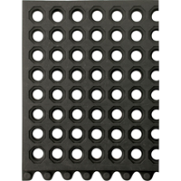 Tapis 24/Seven, Caoutchouc, 3' la c, 3' lo, 5/8" &eacute;paisseur, Noir Distribution Industrielle GC