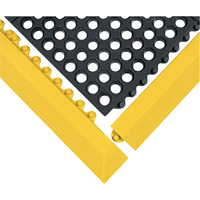 24/Seven&reg; Matting, Rubber, 3' W x 3' L, 5/8" Thick, Black Distribution Industrielle GC