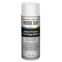 Industrial Work Day Paint, White, Gloss, 10 oz., Aerosol Can Distribution Industrielle GC
