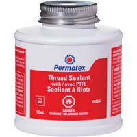 Scellant &agrave; filets avec PTFE, Bouteille &agrave; dessus brosse, 118 ml, -54°C - 150°C/-65°F - 300°F Distribution Industrielle GC