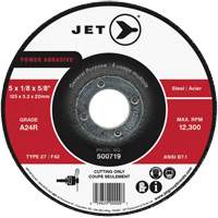 Power Abrasive Cut-Off Wheel, 4-1/2" x 1/8", 7/8" Arbor, Type 27, 13300 RPM Distribution Industrielle GC