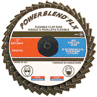 POWERBLEND FLX Roll-on Flap Disc, 2" x Type R, Z40 Grit, Zirconia Alumina Distribution Industrielle GC