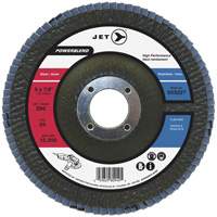 POWERBLEND Flap Disc, 4-1/2" x 7/8", Type 29, Z80 Grit, Zirconia Alumina Distribution Industrielle GC