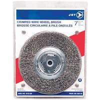 Crimped Wire Wheel, 7" Dia., 0.014" Fill, 1/2" - 2" Arbor Distribution Industrielle GC