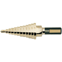 Super Premium Step Drill, 1/8" - 1/2" , 1/32" Increments, High Speed Steel Distribution Industrielle GC