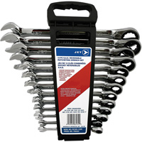 Long Pattern Reversible Wrench Set, Ratcheting Combination, 13 Pieces, Imperial Distribution Industrielle GC