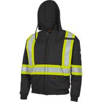 337SF Capuche &agrave; fermeture &eacute;clair ignifug&eacute;e, Hommes, Petit, Noir, 22 cal/cm² Distribution Industrielle GC