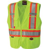 6936 Veste de s&eacute;curit&eacute; d&eacute;tachable en 5 points, Jaune lime haute visibilit&eacute;, 2T-Grand, Polyester Distribution Industrielle GC