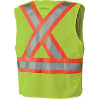 6936 Veste de s&eacute;curit&eacute; d&eacute;tachable en 5 points, Jaune lime haute visibilit&eacute;, 2T-Grand, Polyester Distribution Industrielle GC