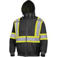 6925BK Chandail &agrave; capuchon, 3T-Grand, Noir Distribution Industrielle GC