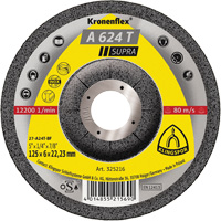 Disque de meulage A 624 T Supra Kronenflex, 5" x 1/4", Arbre 7/8" Distribution Industrielle GC
