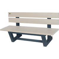 Bancs de parc d'ext&eacute;rieur, Plastique recycl&eacute;, 60" lo x 22-13/16" la x 29-13/16" h, Sable Distribution Industrielle GC