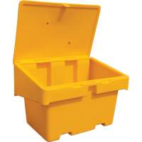 Contenants pour sel & sable SOS, Avec Moraillon, 48" x 33" x 34", 18,5 pi³, Jaune Distribution Industrielle GC