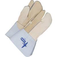 Gants &agrave; trois doigts en cuir, Cuir fleur de vache, Taille 11 Distribution Industrielle GC
