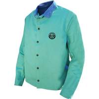 Veste de soudage Gander Brand Banox FR, Coton/Cuir, 2T-Grand, Vert Distribution Industrielle GC