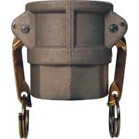 Coupleur &agrave; came et cannelure Global, Aluminium, Type D, 2", NPT femelle, 250 PSI Distribution Industrielle GC