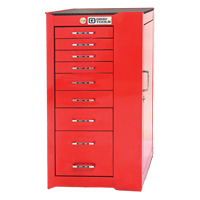 PRO+ Series Roller Cabinet, 8 Drawers, 19" W x 19" D x 36-1/2" H, Red Distribution Industrielle GC