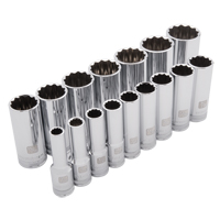 Jeu de douilles SAE, 16 Mcx, Prise de 1/2", Profond Distribution Industrielle GC