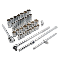 Jeu de douilles SAE, 38 Mcx, Prise de 1/2", Profond Distribution Industrielle GC