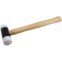 Soft-Face Hammer, 14 oz. Head Weight, Plain Face, Wood Handle, 11-5/8" L Distribution Industrielle GC