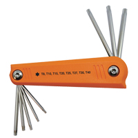 Jeu de cl&eacute;s hexagonales repliables, 8 mcx, Torx Distribution Industrielle GC