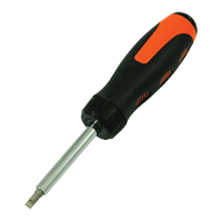 Tournevis multi embouts &agrave; cliquet, 10-3/5" lo, Prise Coussin&eacute;e Distribution Industrielle GC