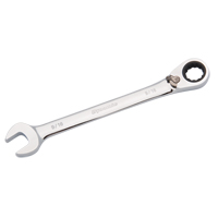 Cl&eacute; mixte &agrave; cliquet r&eacute;versible, 12 pans, 3/8", Fini Chrome Distribution Industrielle GC