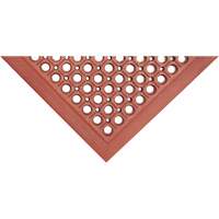 Tapis de s&eacute;rie Competitor, &agrave; fentes, 3' x 5' x 7/8", Orange, Caoutchouc naturel Distribution Industrielle GC