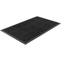 Tapis de s&eacute;rie Competitor, &agrave; fentes, 3' x 5' x 7/8", Noir, Caoutchouc naturel Distribution Industrielle GC