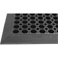 Tapis de s&eacute;rie Competitor, &agrave; fentes, 3' x 5' x 7/8", Noir, Caoutchouc naturel Distribution Industrielle GC