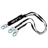 PRO Shock-Absorbing Lanyard, 4', Snap Hook Center, Snap Hook Leg Ends, Kevlar&reg; Distribution Industrielle GC