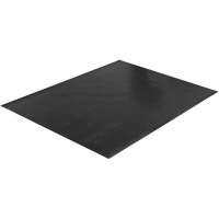 Tapis &agrave; nervures larges, Couloir, 4' x 75' x 1/8", Noir Distribution Industrielle GC