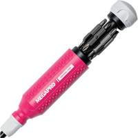 Tournevis multi embouts Original Pink 15-en-1, 8-37/50" lo, Prise Textur&eacute; Distribution Industrielle GC